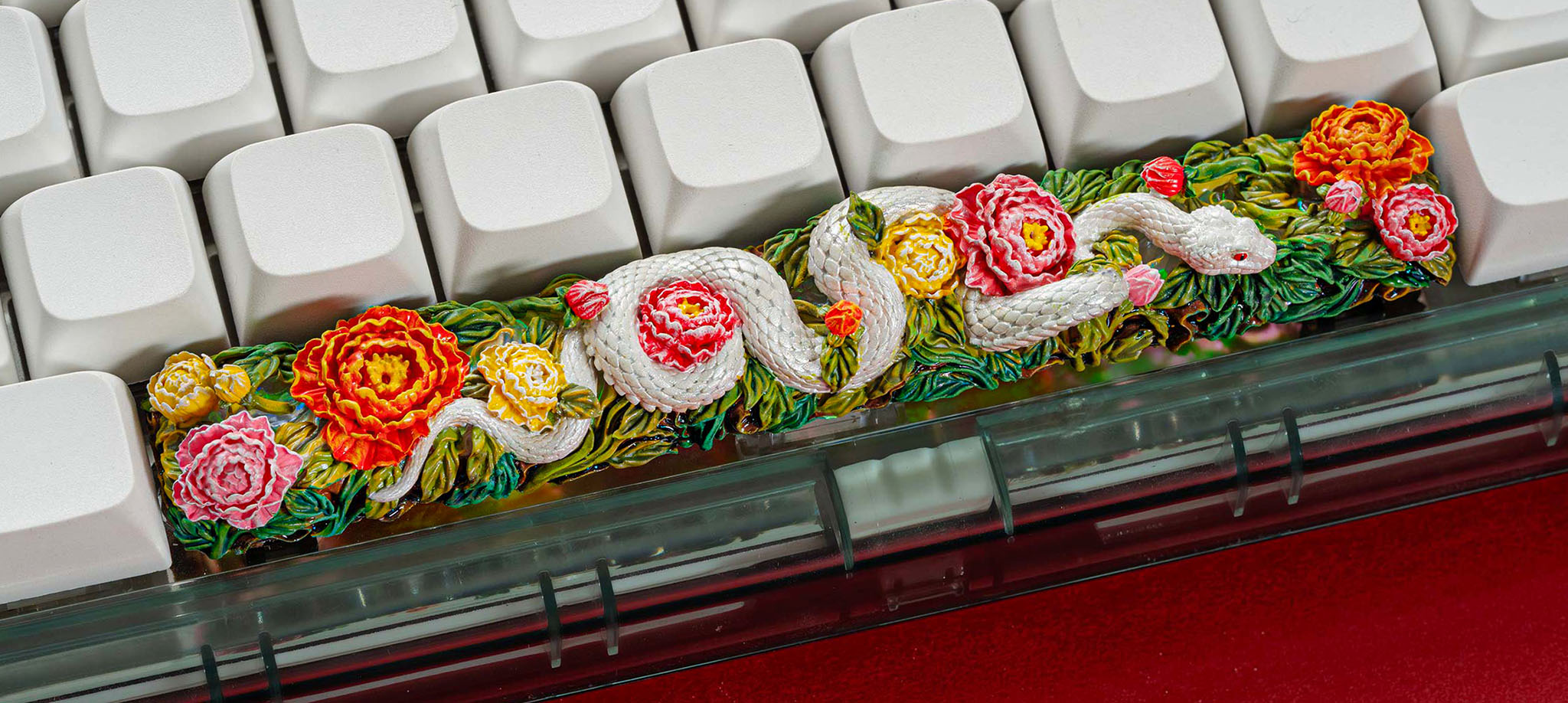 Mystic Snake artisan keycaps by JellyKey