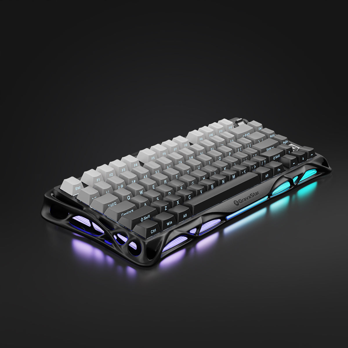 Mercury K1 gradient black 75% keyboard